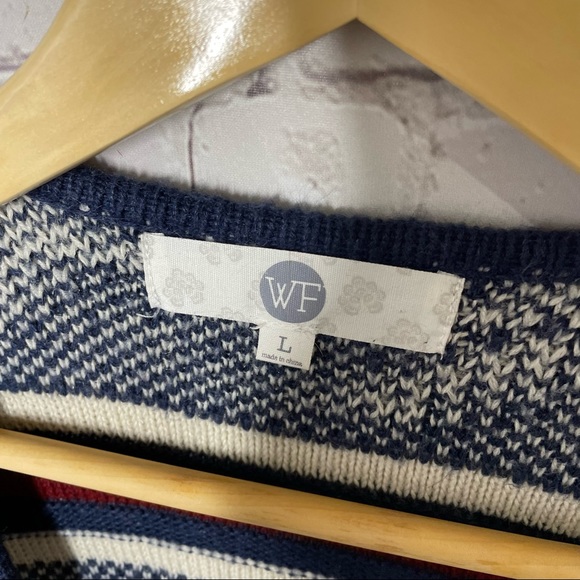 Wallflower Western Aztec Boho Fringe Tribal Open Front Cardigan Sweater - Picture 3 of 4